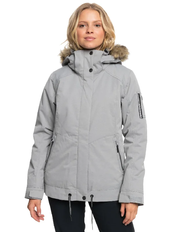 stylish jackets for women -Meade Technical Snow Jacket - Heather Grey