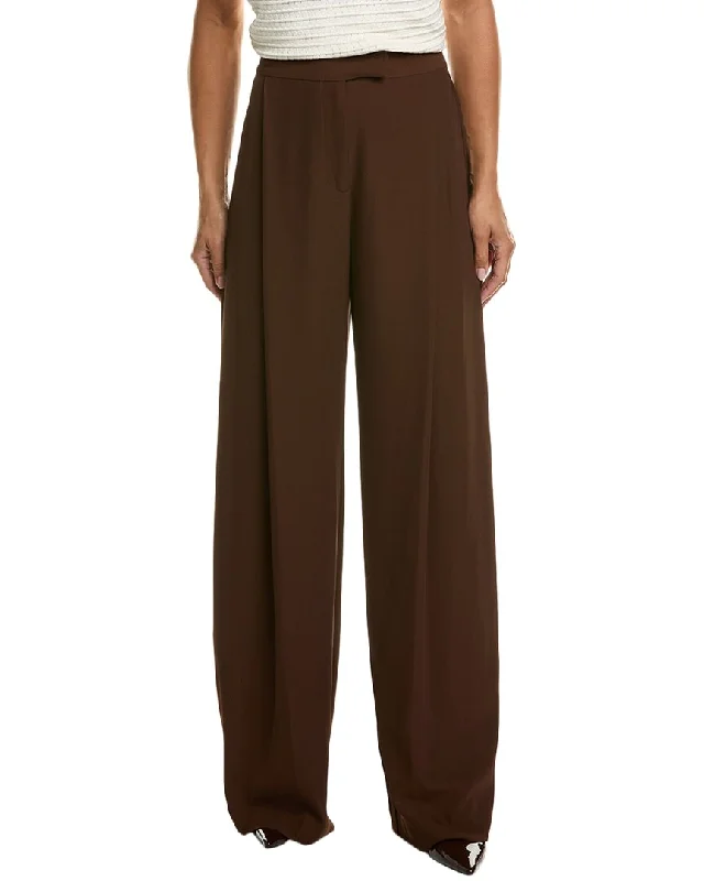 pleated fabric pants for women -THE SEI Baggy Pleat Pant