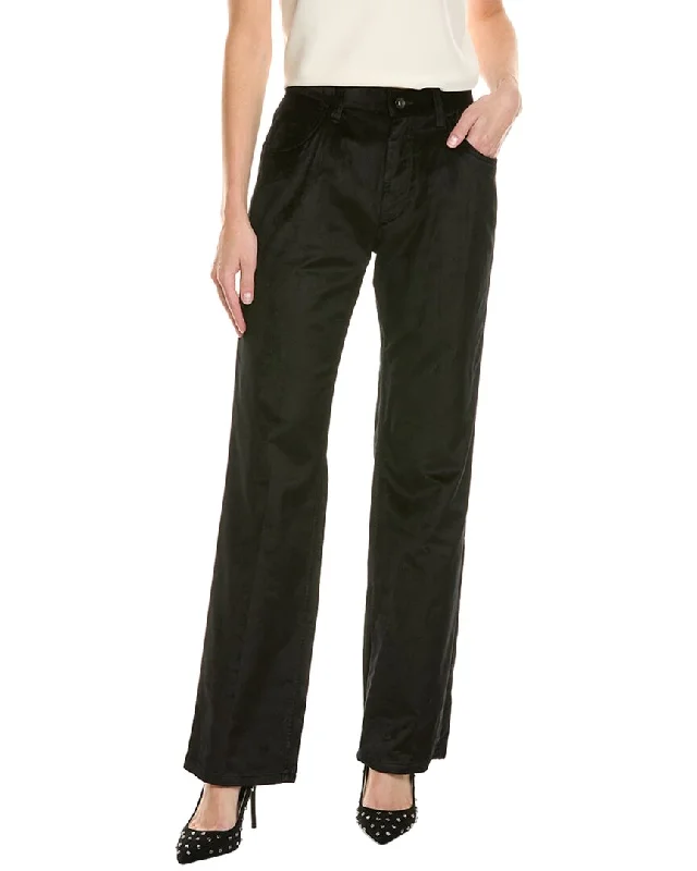 women's floral print pants -rag & bone Jacey Velvet Pant