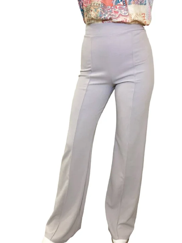 women's high-waisted leggings -What A Treat Trouser Pants In Grey