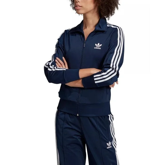 women's velvet jackets -Adidas Originals Women's Adicolor Firebird Track Jacket Navy Size Medium