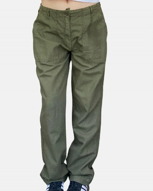 comfortable workout pants for women -Women's Patti Woven Pants In Army