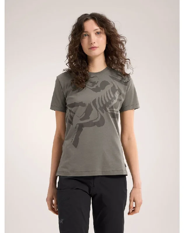 women's ruffle tops -Bird Cotton T-Shirt Women's