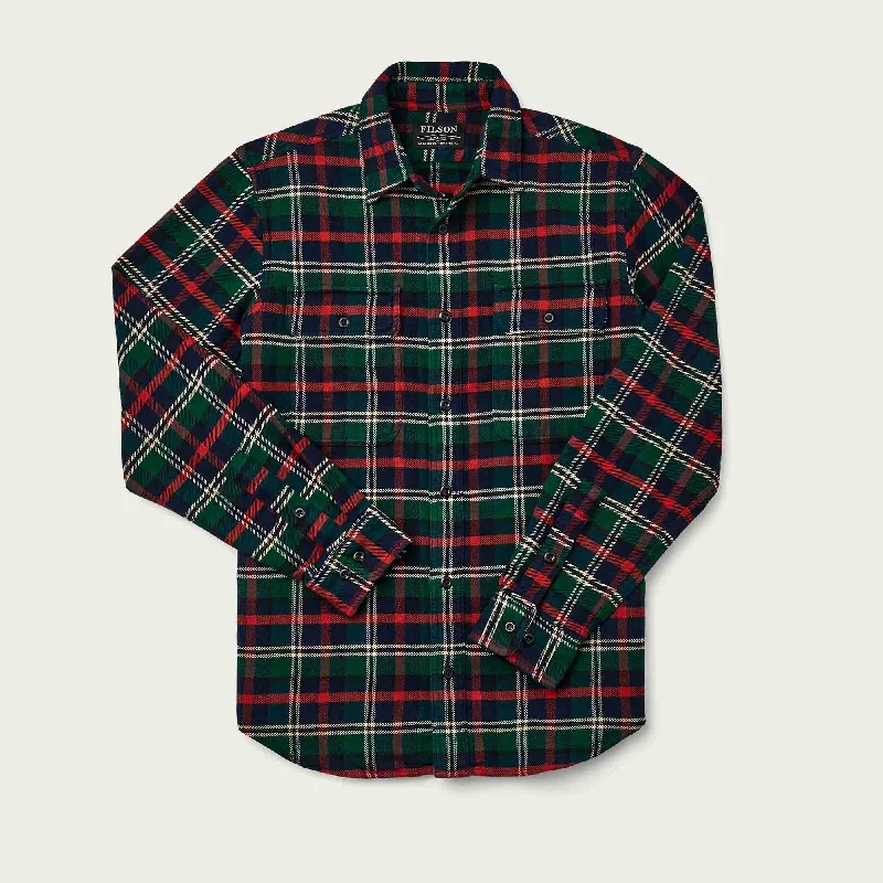 turtleneck tops for women -VINTAGE FLANNEL WORK SHIRT