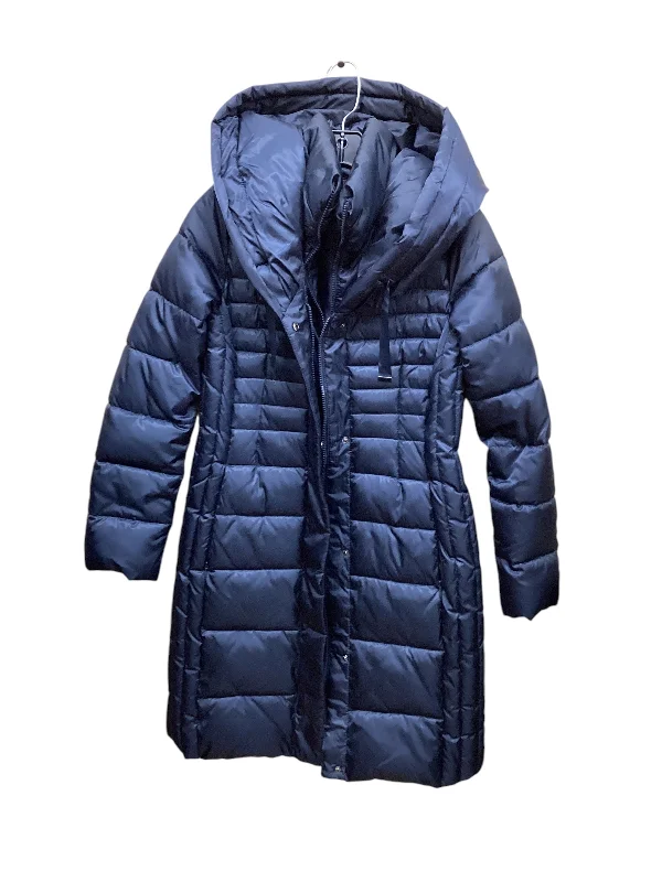 cozy cardigans for women -Coat Puffer & Quilted By Tahari By Arthur Levine In Navy, Size: Xs