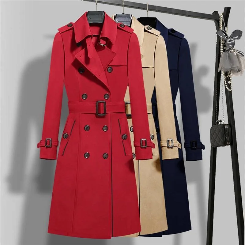 warm puffer jackets for women -Washington Trench Coat For Women