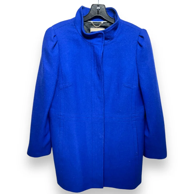 women's double-breasted coats -Cobalt Wool Coat By Banana Republic In Blue, Size: XL