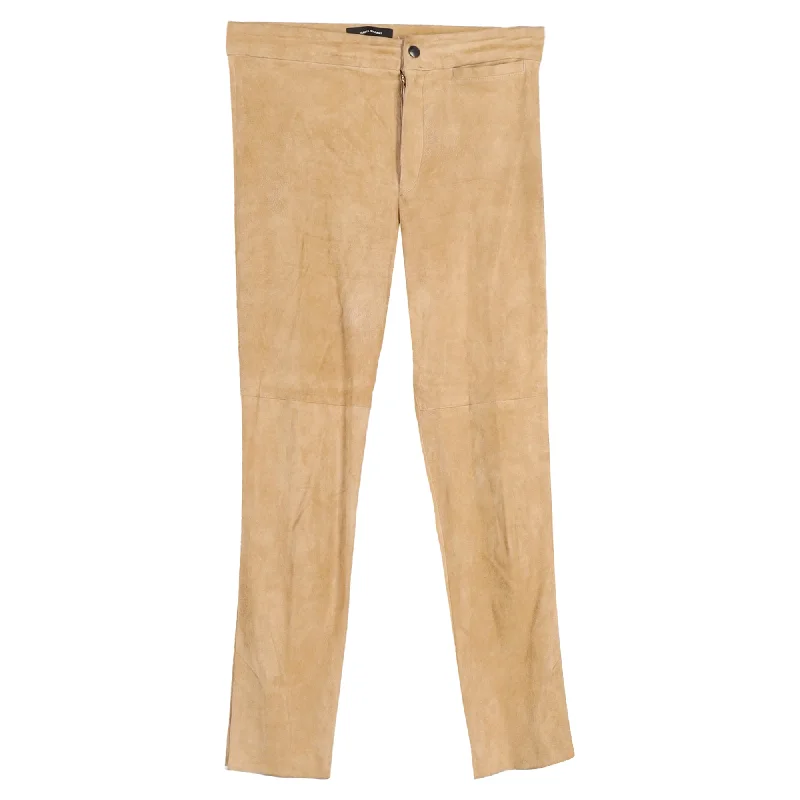 casual stretch pants for women -Isabel Marant Trousers in Beige Canvas