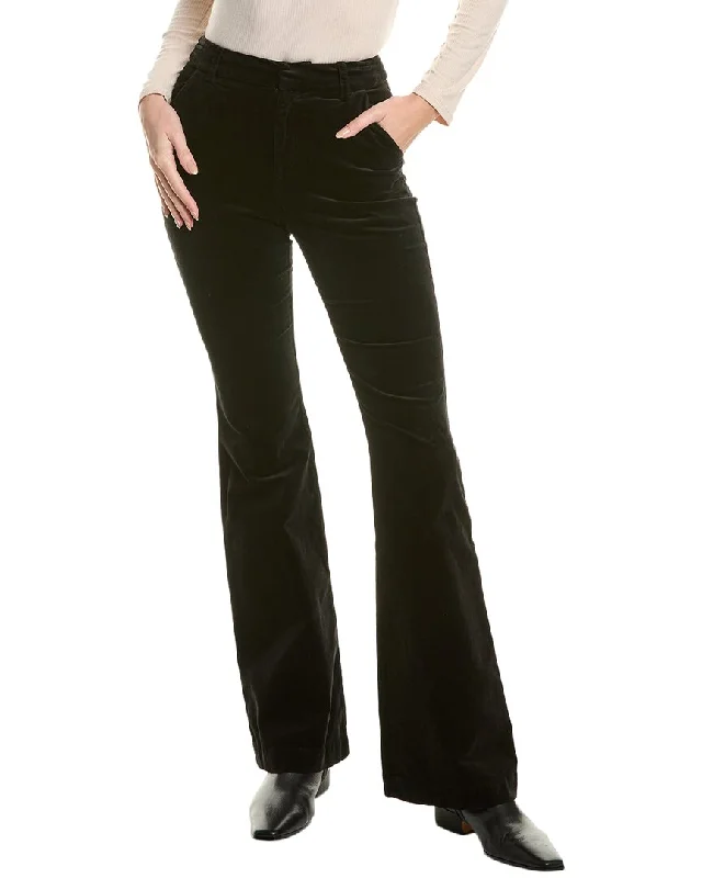 women's plaid trousers -Ramy Brook Lola Velvet Pant