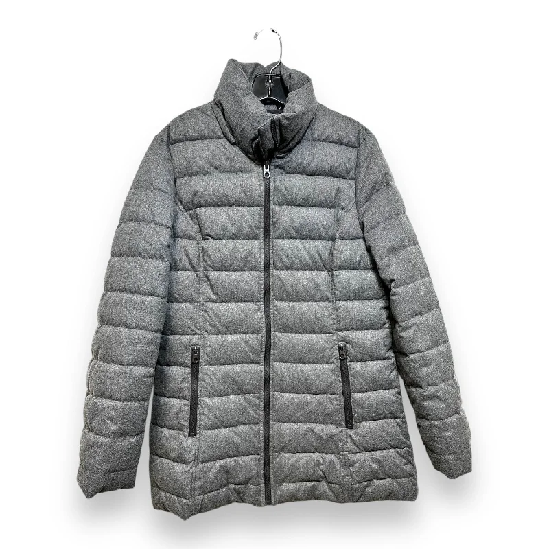 casual blazer jackets for women -Coat Puffer & Quilted By Nautica In Grey, Size: M