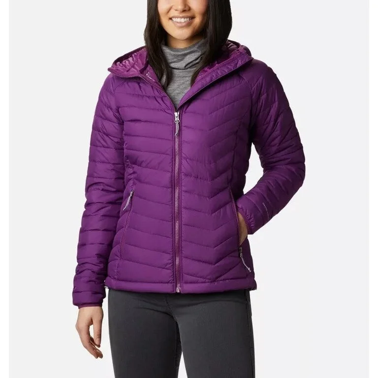 casual zip jackets for women -Columbia Women's Powder Lite Jacket Purple Size Medium