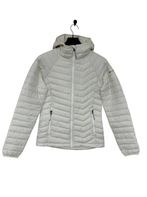 cozy fleece jackets for women -Coat Puffer & Quilted By Columbia In Ivory, Size: S