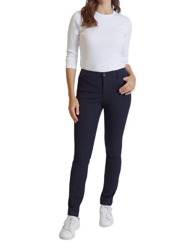 women’s sporty pants -Twiggy Pant In Navy