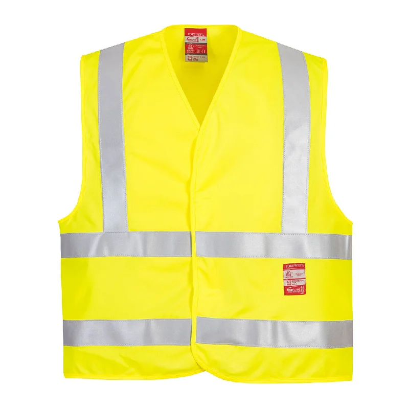 women's lace tops -Portwest FR75 Flame Resistant Hi-Vis Vest