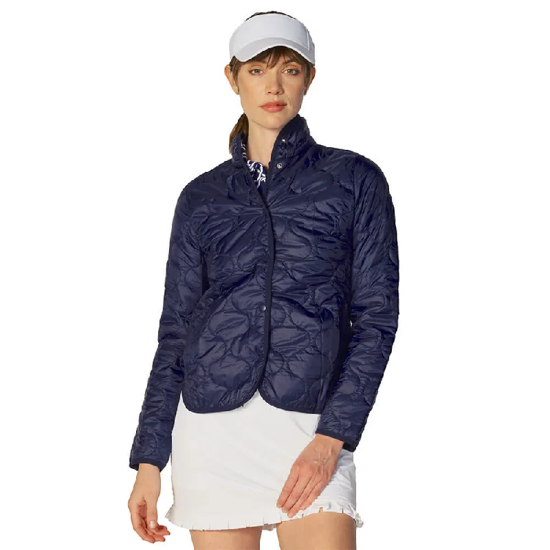 cozy fleece jackets for women -G Lifestyle Padded Jacket - True Navy