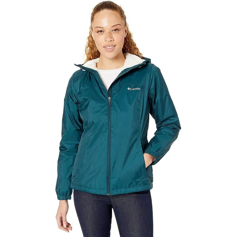 sporty parkas for women -Columbia Women's Switchback Sherpa-Lined Jacket Green Size Extra Large - X-Large