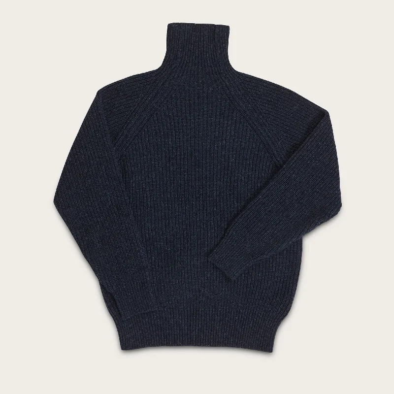 soft knitted blouses for women -BRISTOL ROLL NECK SWEATER