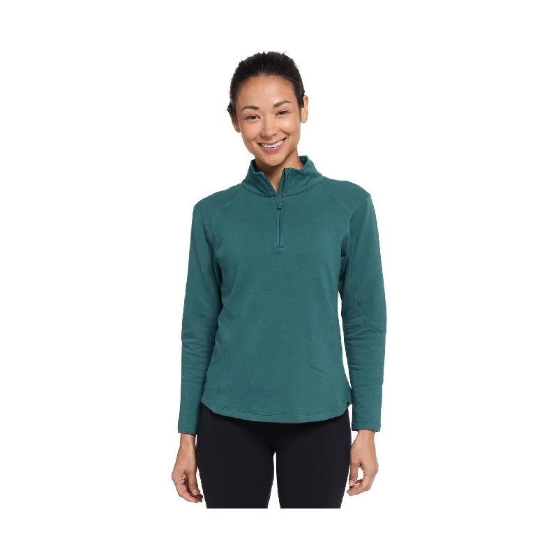 unique tops for women -Tasc Women's Apex Fleece Qtr Zip - Mallard - ONLINE STORE CREDIT/EXCHANGE ONLY