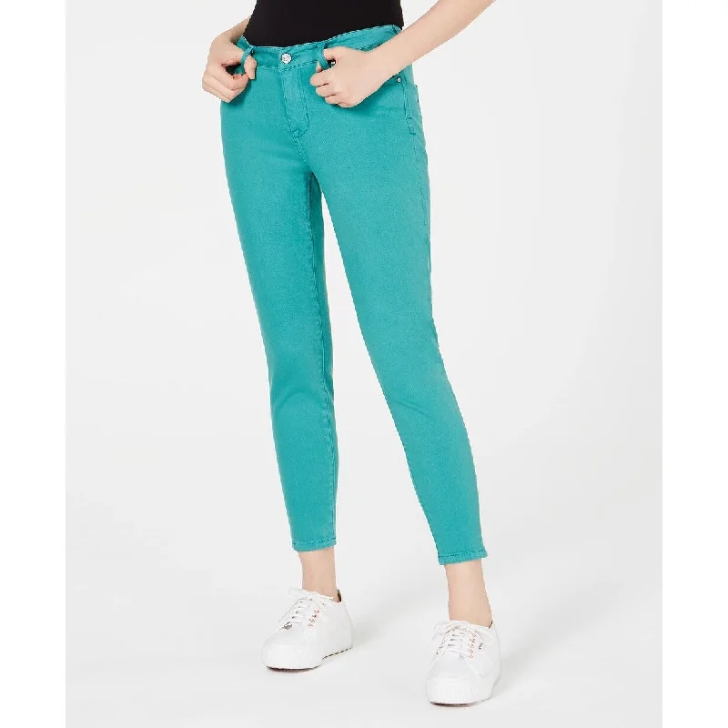 cropped leggings for women -Celebrity Pink Juniors' Colored Skinny Jeans Green Size 3