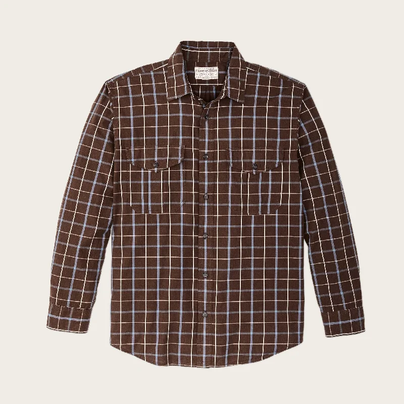 puff sleeve blouses for women -FILSON'S WASHED FEATHER CLOTH SHIRT