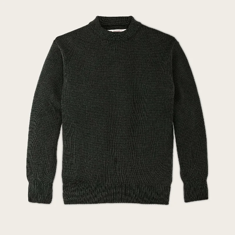 women's pleated tops -CREWNECK GUIDE SWEATER