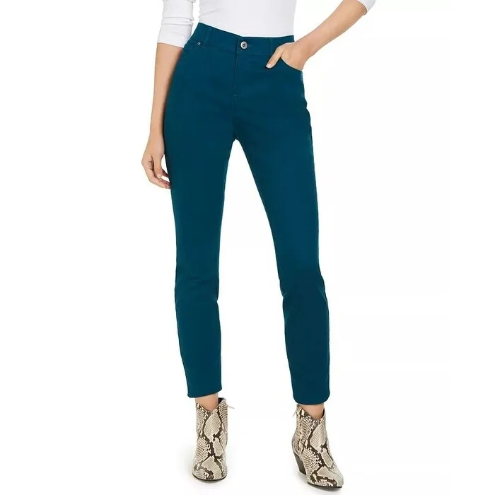 women's linen trousers -INC International Concepts Women's Skinny Jeans Blue Size 2