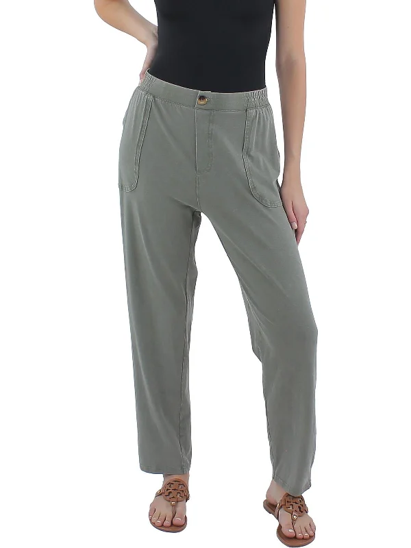 relaxed work pants for women -Womens Stretch Pull on Overall