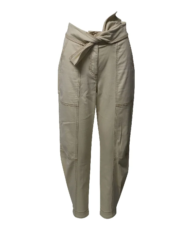 women's high-waisted pants -Ulla Johnson Storm Jeans in Cream Cotton