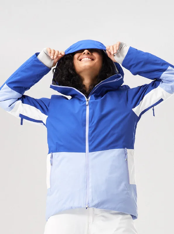 relaxed-fit jackets for women -Peakside Technical Snow Jacket - Bluing