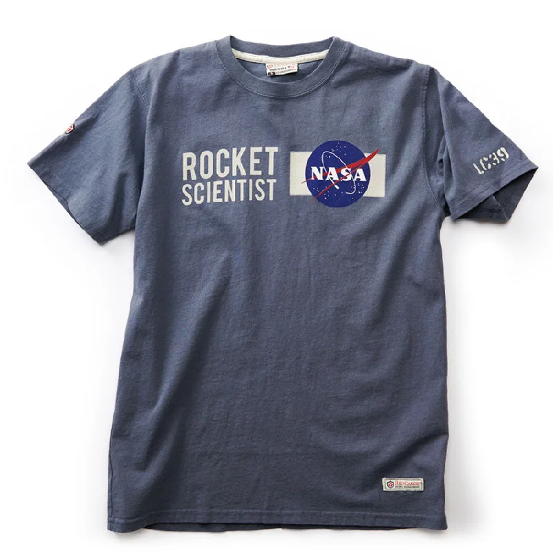 printed shirts for women -NASA Rocket Scientist Blue T-Shirt