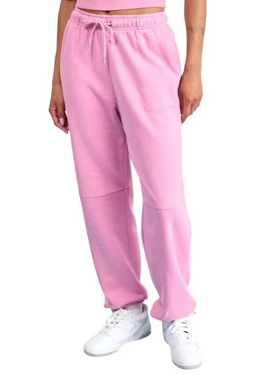 women's skinny jeans -On The Fly Sweatpant In Pink