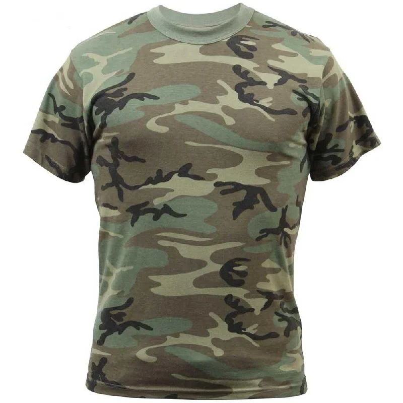 unique tops for women -Rothco Mens Vintage Washed Camouflage T-Shirt