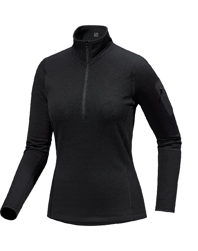 warm tops for women -Arc'teryx Women's Kyanite Zip Neck