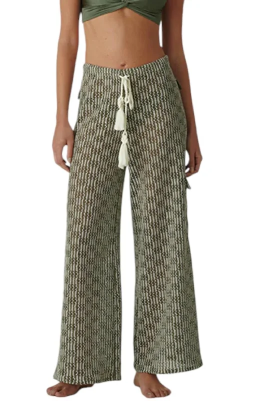 women's comfy lounge pants -Cargo Pants In Olive