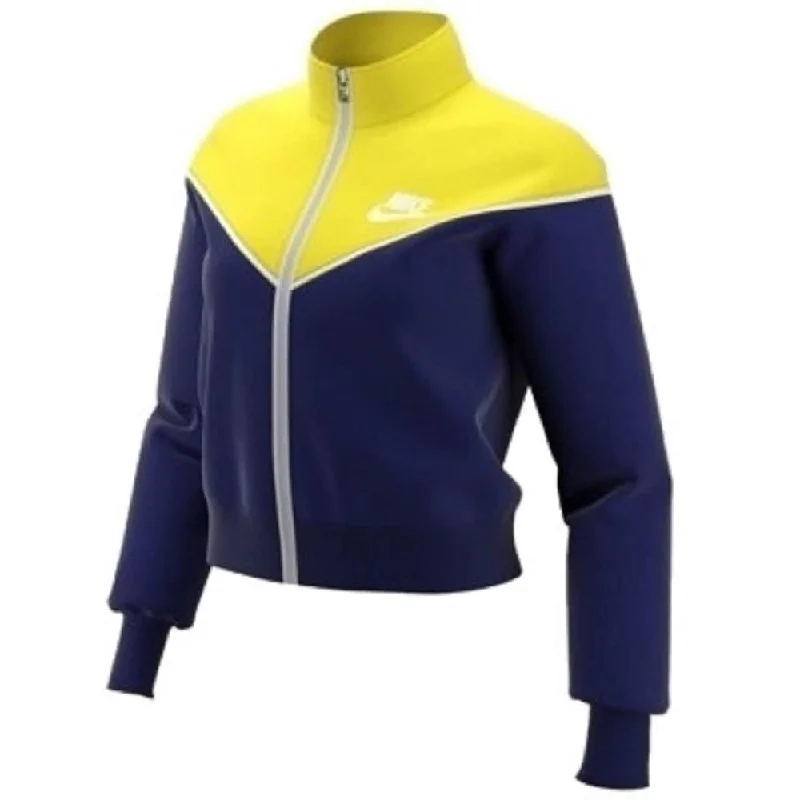 casual jacket sets for women -Nike Women's Plus Size Sportswear Heritage Track Jacket Size 3 Extra Large - Blue - XXX-Large