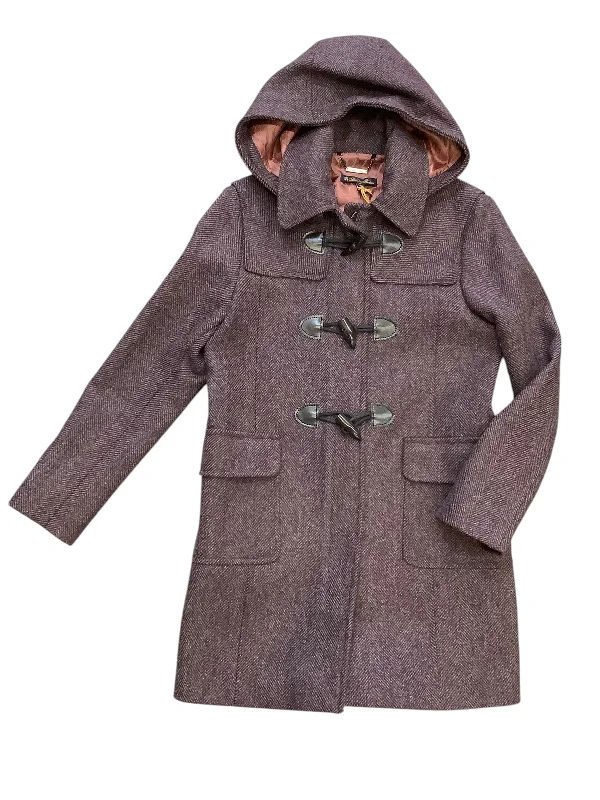 elegant pea coats for women -Coat Wool By Brooks Brothers In Purple, Size: 6