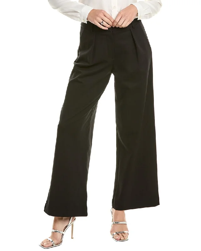 women’s sporty pants -Velvet by Graham & Spencer Leona Wide Leg Ponti Pant