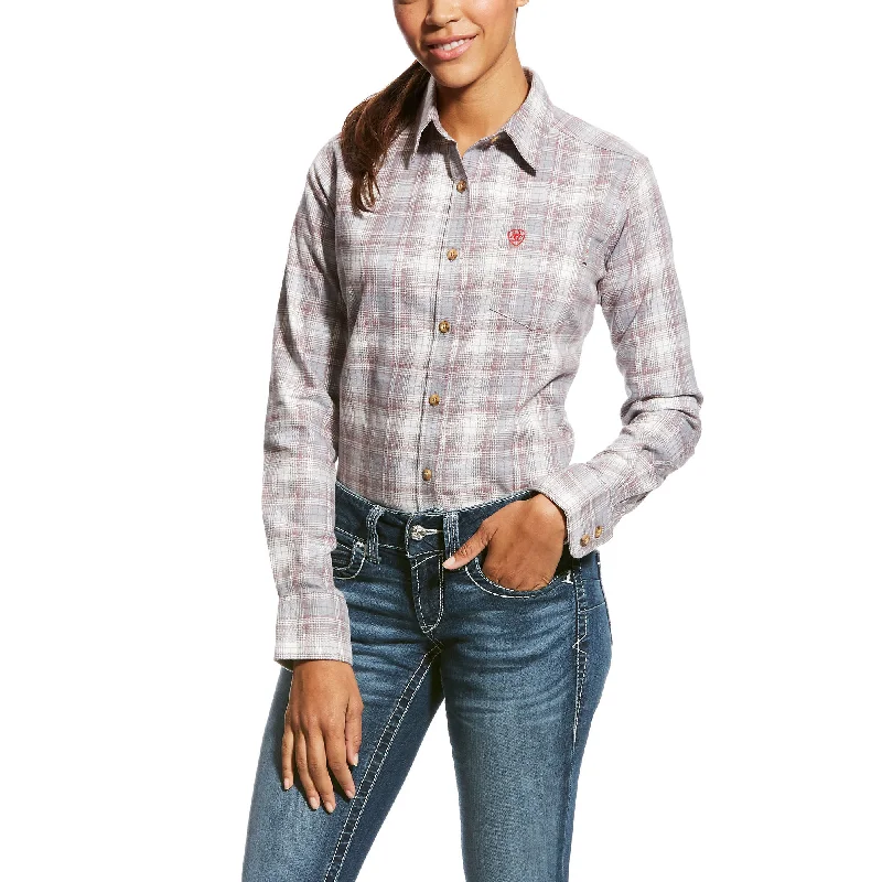 floral print blouses for women -Ariat Women's FR Jolene Work Shirt