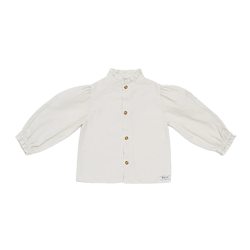 cozy women's tops -Roze Blouse | White Sand