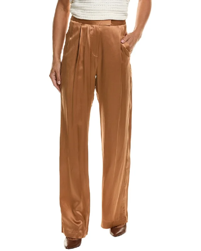 chic trousers for women -THE SEI Silk Wide Leg Pant