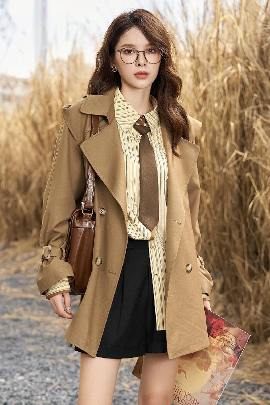 cozy fleece jackets for women -Trench Coat for Women