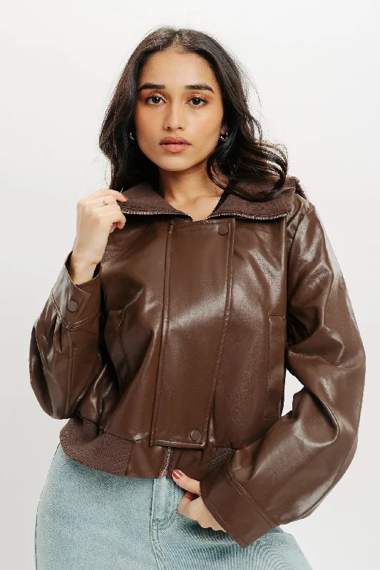 women's hooded winter coats -90S Retro Bomber Jacket