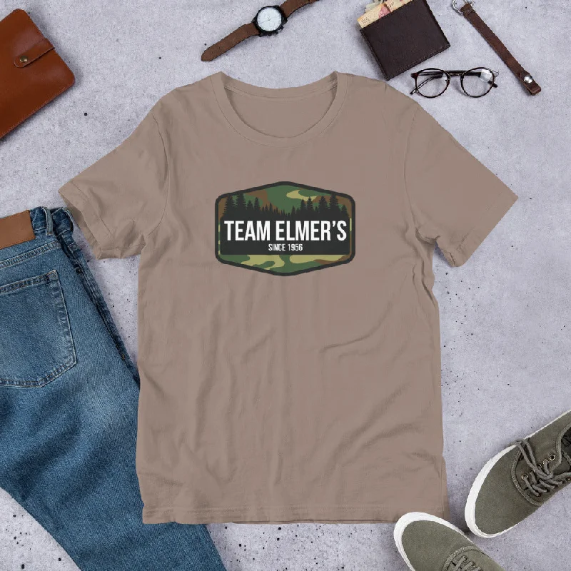 elegant evening tops for women -Team Elmer's Traditional Camo Unisex T-Shirt