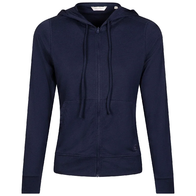 women's corduroy jackets -Womens Mesa Hooded Jacket New Indigo - AW24