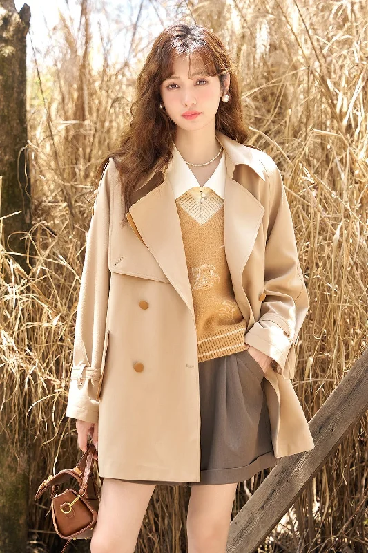 wool blend coats for women -Trench Coat for Women