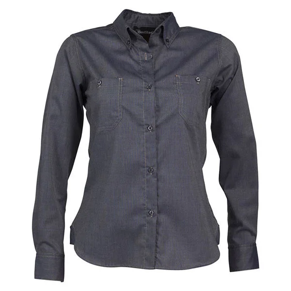 sexy tops for women -Identitee Women's Navy Connor Shirt