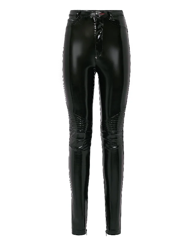 high-rise leggings for women -Super High Waist Biker Statement