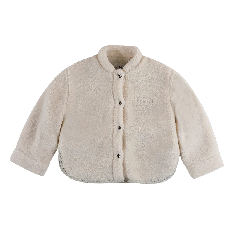 women's velvet tops -Thom Overshirt | White Sand