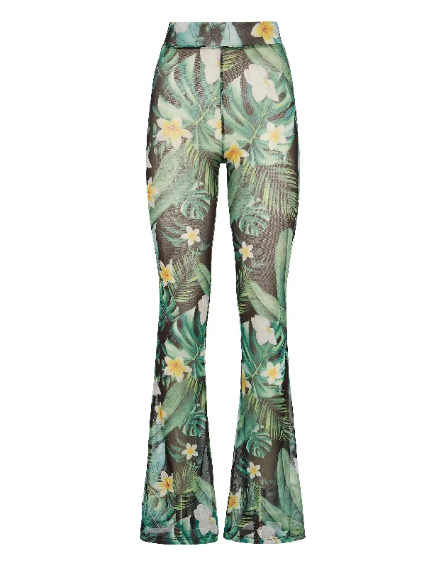 women's bootcut jeans -Flare Trousers Hawaii