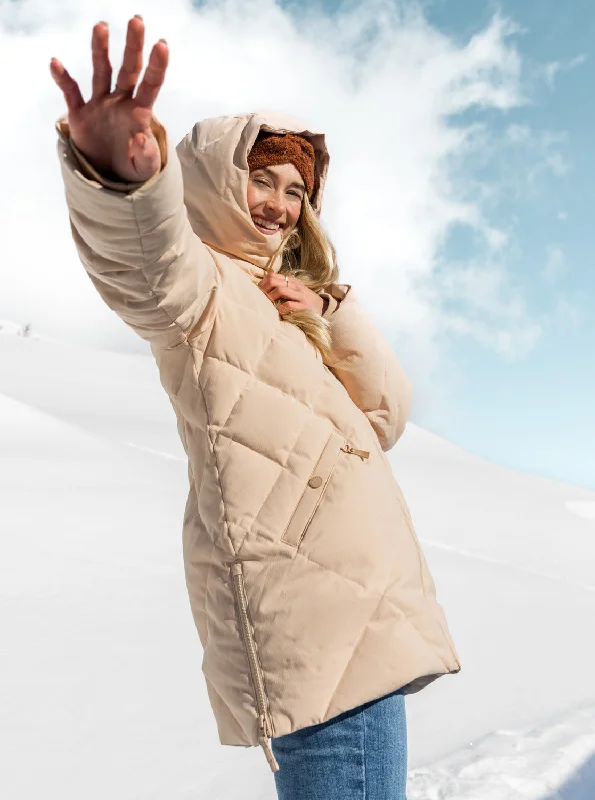 lightweight windbreakers for women -Neeva Winter Jacket - Hazelnut